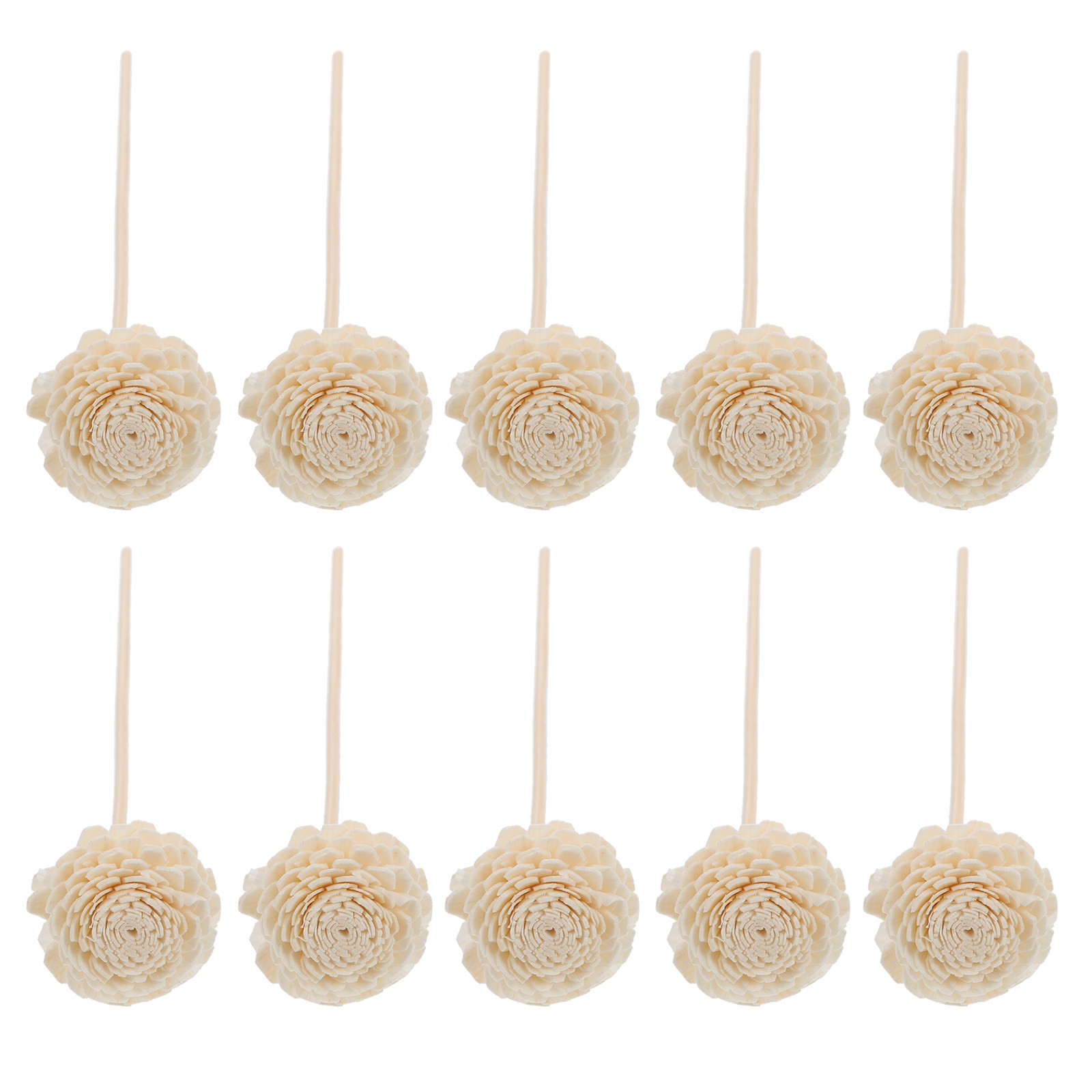 Perfume Aroma Fragrance - 10Pcs Rose- Reed Sticks Aroma Diffuser