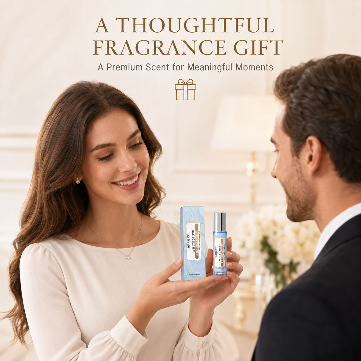 Women's Roll-on Perfume Oil, W - Musk White Oil ulasan dan harga