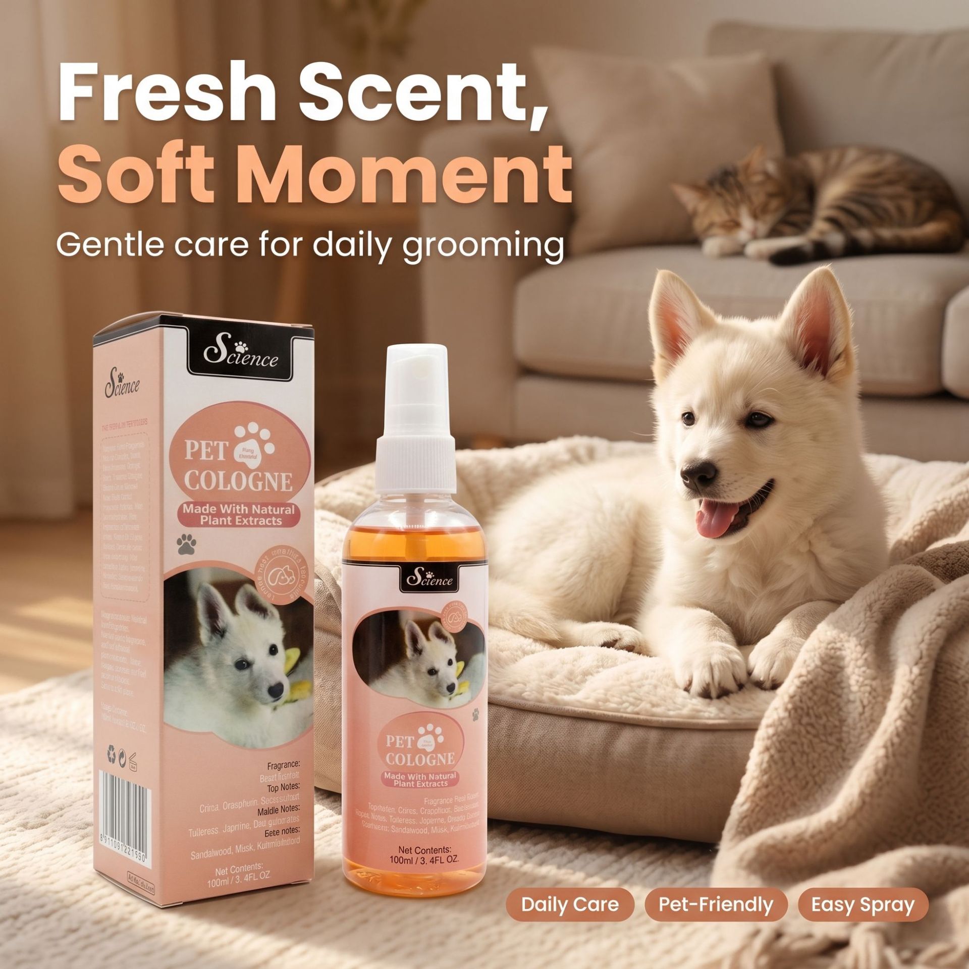 100 MLPet Odor Eliminator Spra - Perfume Fragrance Shampoo ulasan dan harga